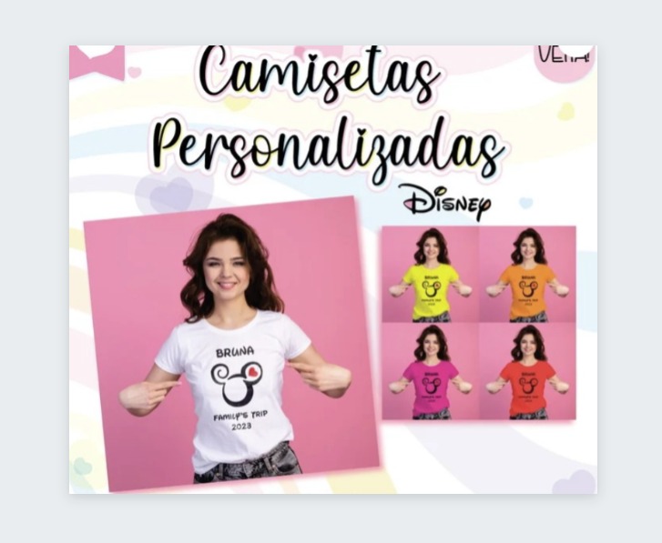 Camiseta Personalizada  - Varias Cores